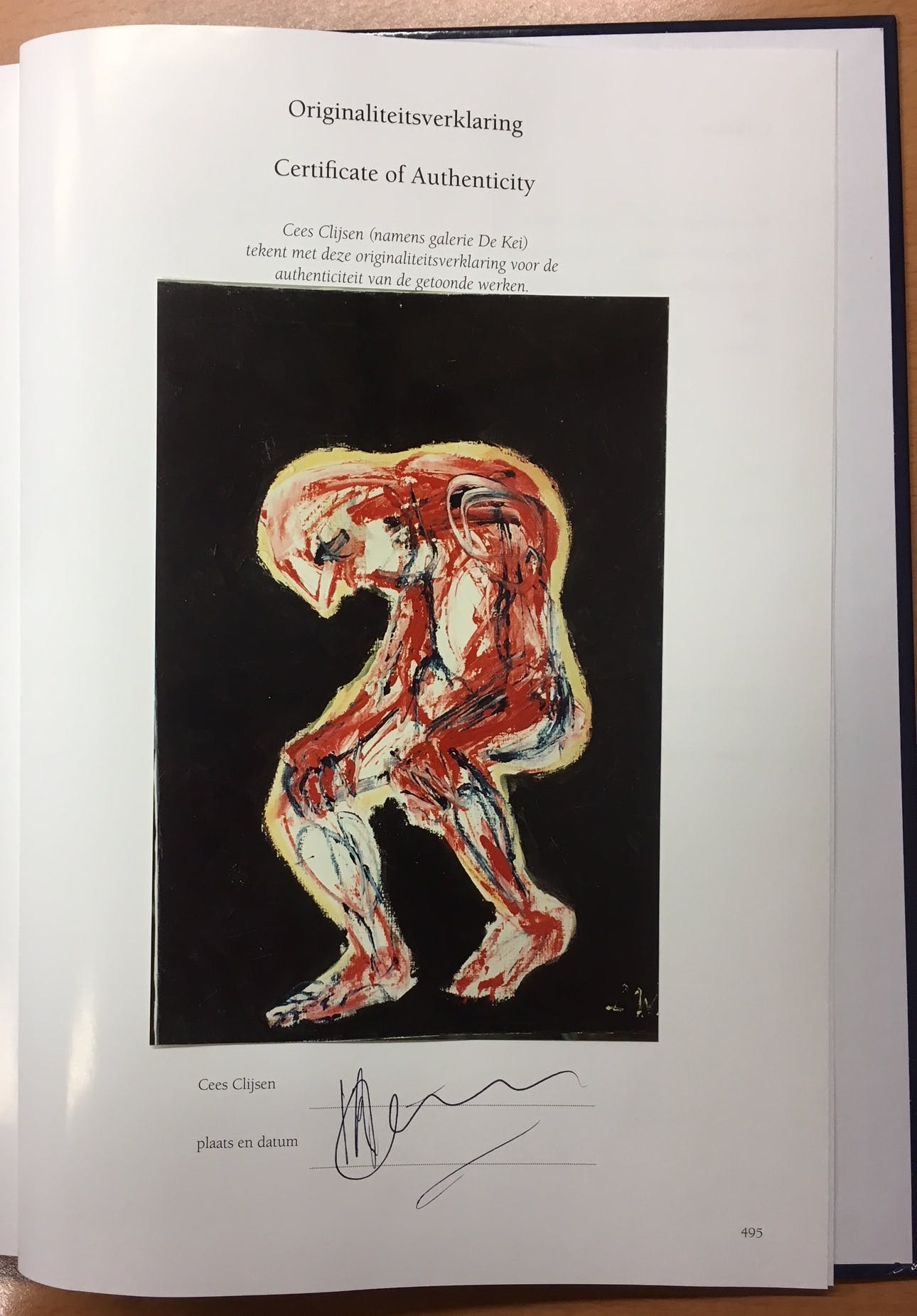 Martin van Wordragen - Gemengde techniek op doek, Gefaalde - Ingelijst kopen? Bied vanaf 450!