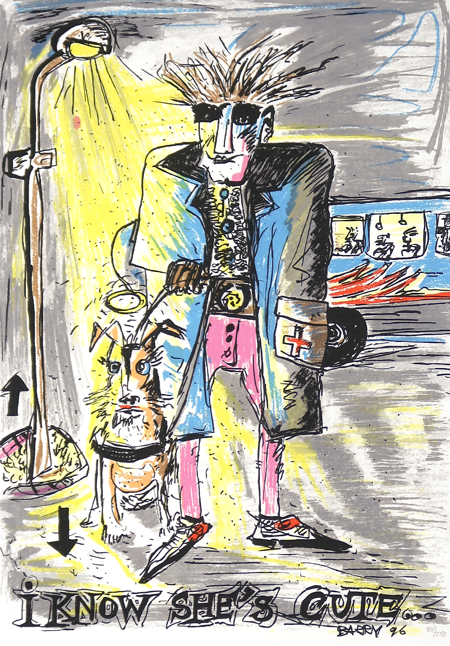 Barry Hay - Zeefdruk, I know she's cute verkocht voor € 100!