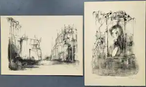 Dirkje Kuik - Petit 3 met 2 gesigneerde litho’s kopen? Bied vanaf 99!