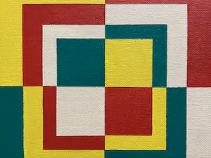 Jack Vissers - Illusio Optica Forma ( Quadrata) - acryl op canvas kopen? Bied vanaf 375!