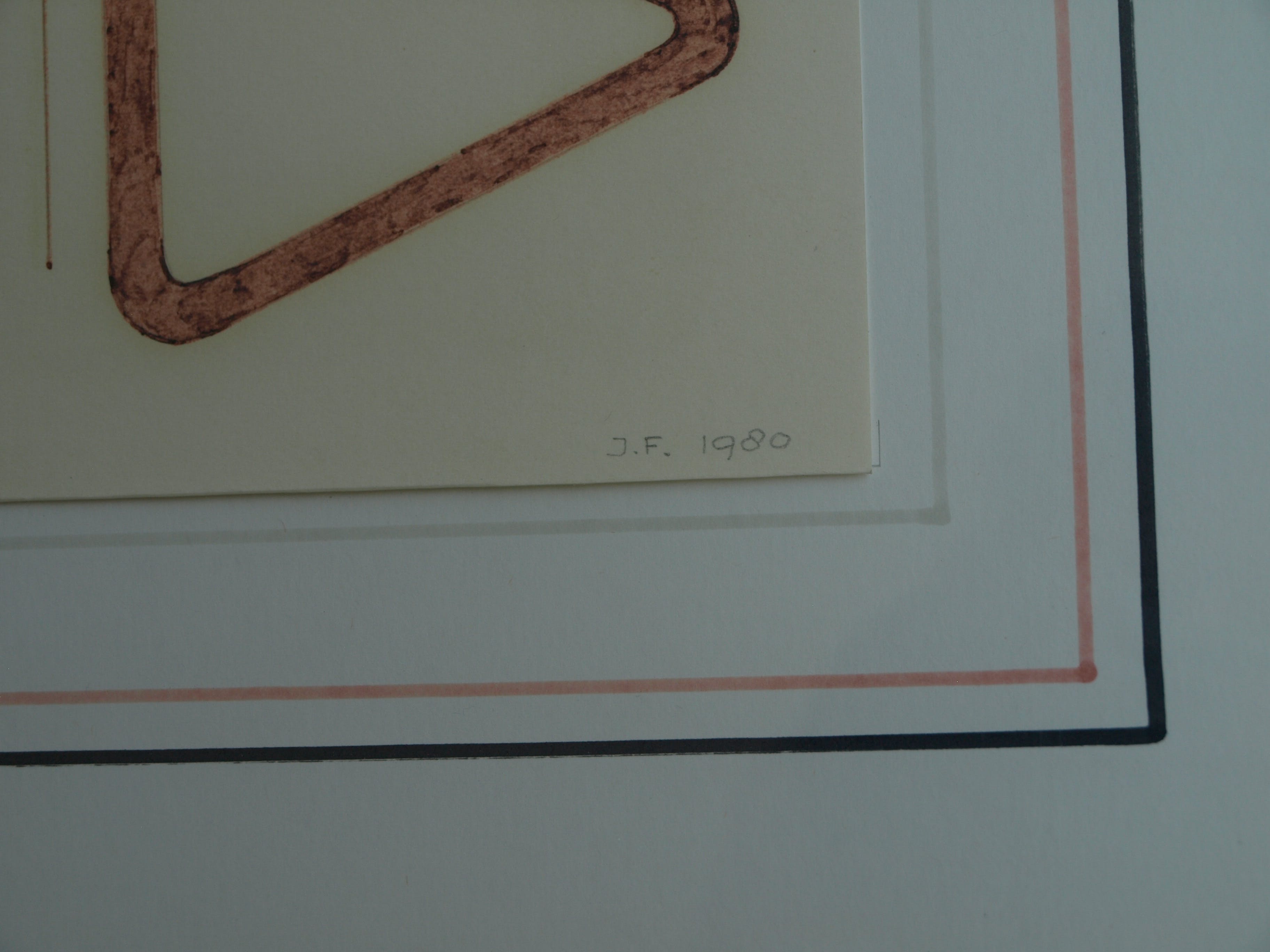 Niet of onleesbaar gesigneerd - Tekening , C – gesigneerd & ingelijst – 1980  kopen? Bied vanaf 1!