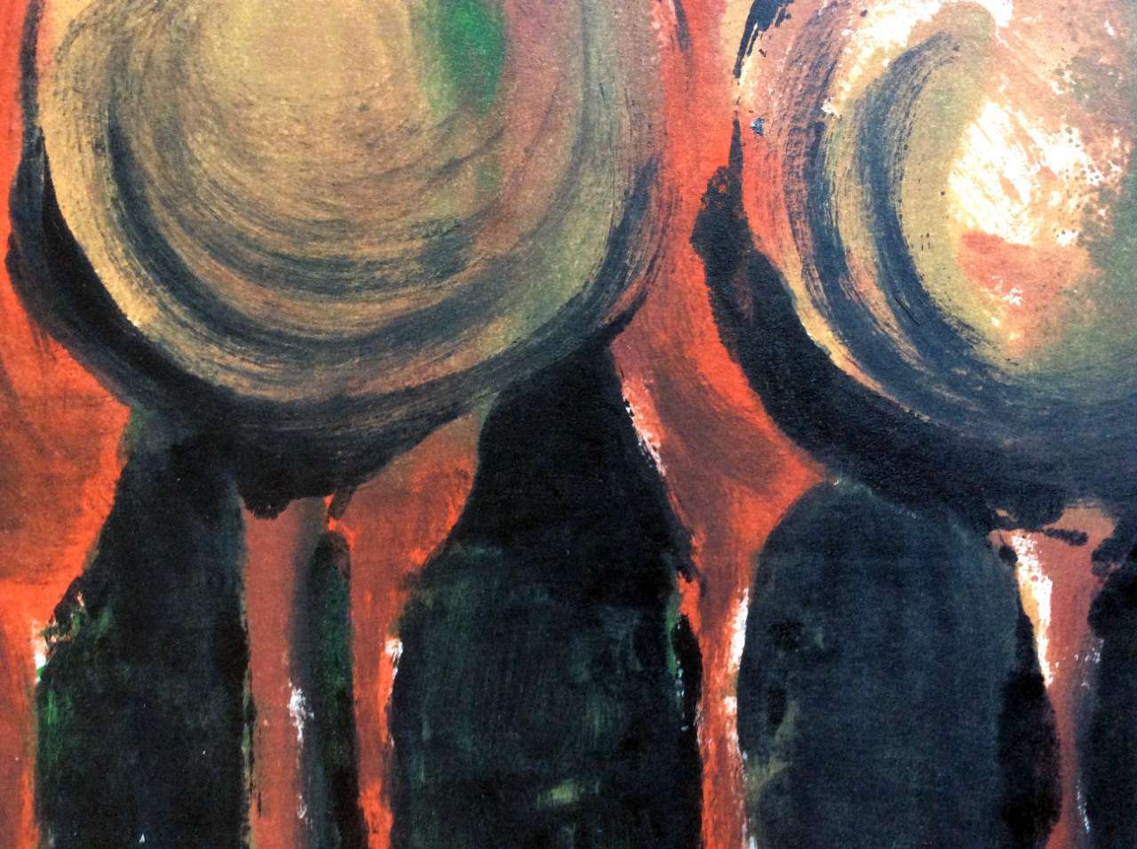 Irene Joffroy - Landschap met bomen - olieverf op stevig papier kopen? Bied vanaf 40!