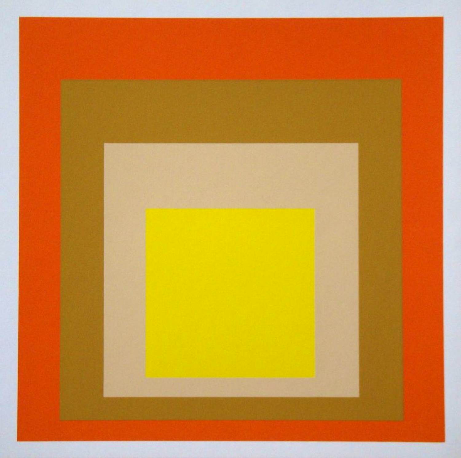 Josef Albers - Yes Sir, 1977 - Zeefdruk in beperkte oplage kopen? Bied vanaf 150!