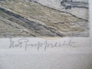 Henri von Rupprecht - Handgekleurde ets Appelmarkt Amersfoort kopen? Bied vanaf 35!