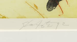 Ger Lataster - Ets en aquatint, Z.T. Abstracte compositie - Ingelijst kopen? Bied vanaf 50!