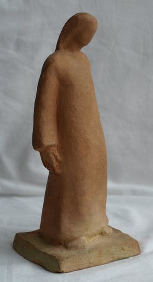 Klaas Pijlman - Beeldje van Terracotta , “Maria” – ca 1980 kaufen? Bieten Sie von 10!