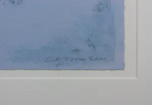 Henk van Vessem - Zeefdruk op papier, Verzonken beschouwing - Ingelijst (Groot) kopen? Bied vanaf 40!