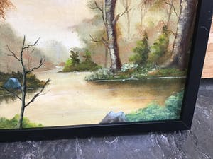 Niet of onleesbaar gesigneerd - Landschap met bos en water kopen? Bied vanaf 1!