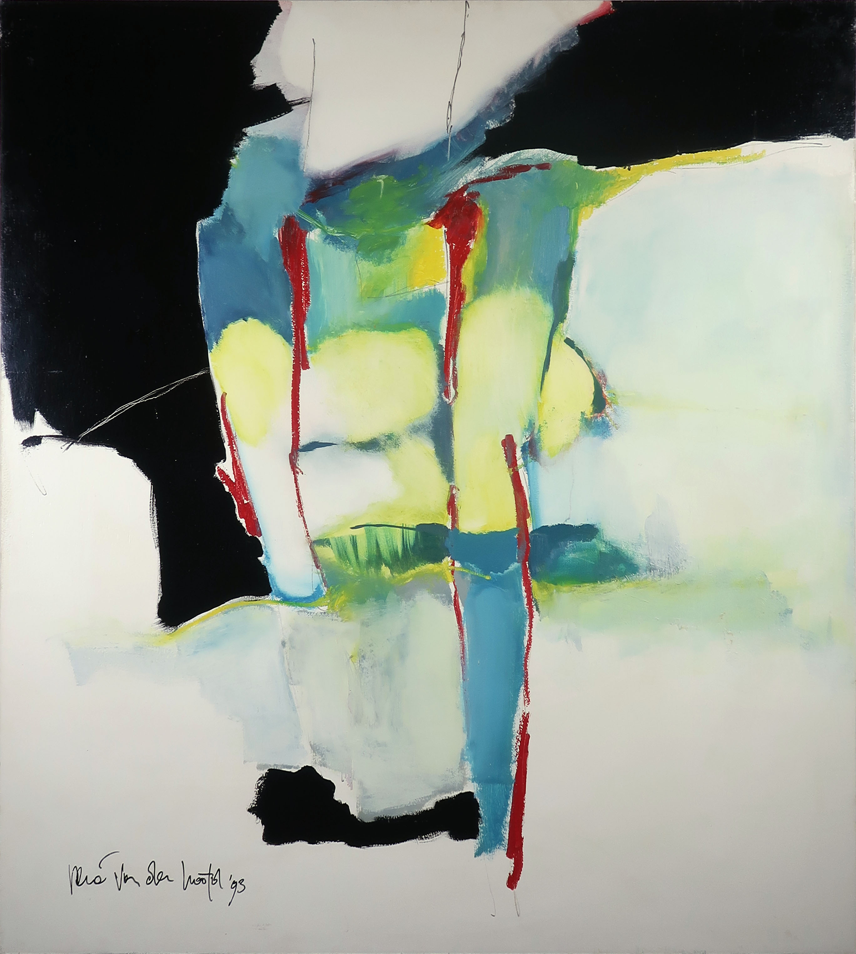 Rene van der Hoofd - Gemengde techniek op board, Op het eerste gezicht - Ingelijst (Groot) kopen? Bied vanaf 70!