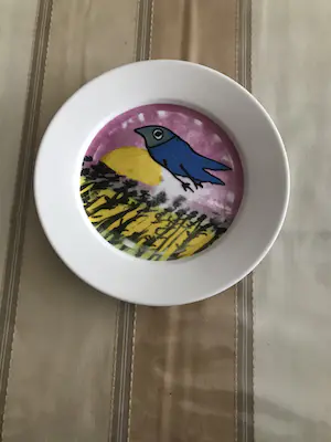 Corneille - Complete ontbijt set + een los ontbijt bord , plus twee kommetjes met bordjes kopen? Bied vanaf 50!