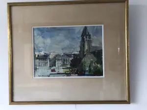 Kees Verwey - Stadsgezicht äanblik op stad" kopen? Bied vanaf 325!