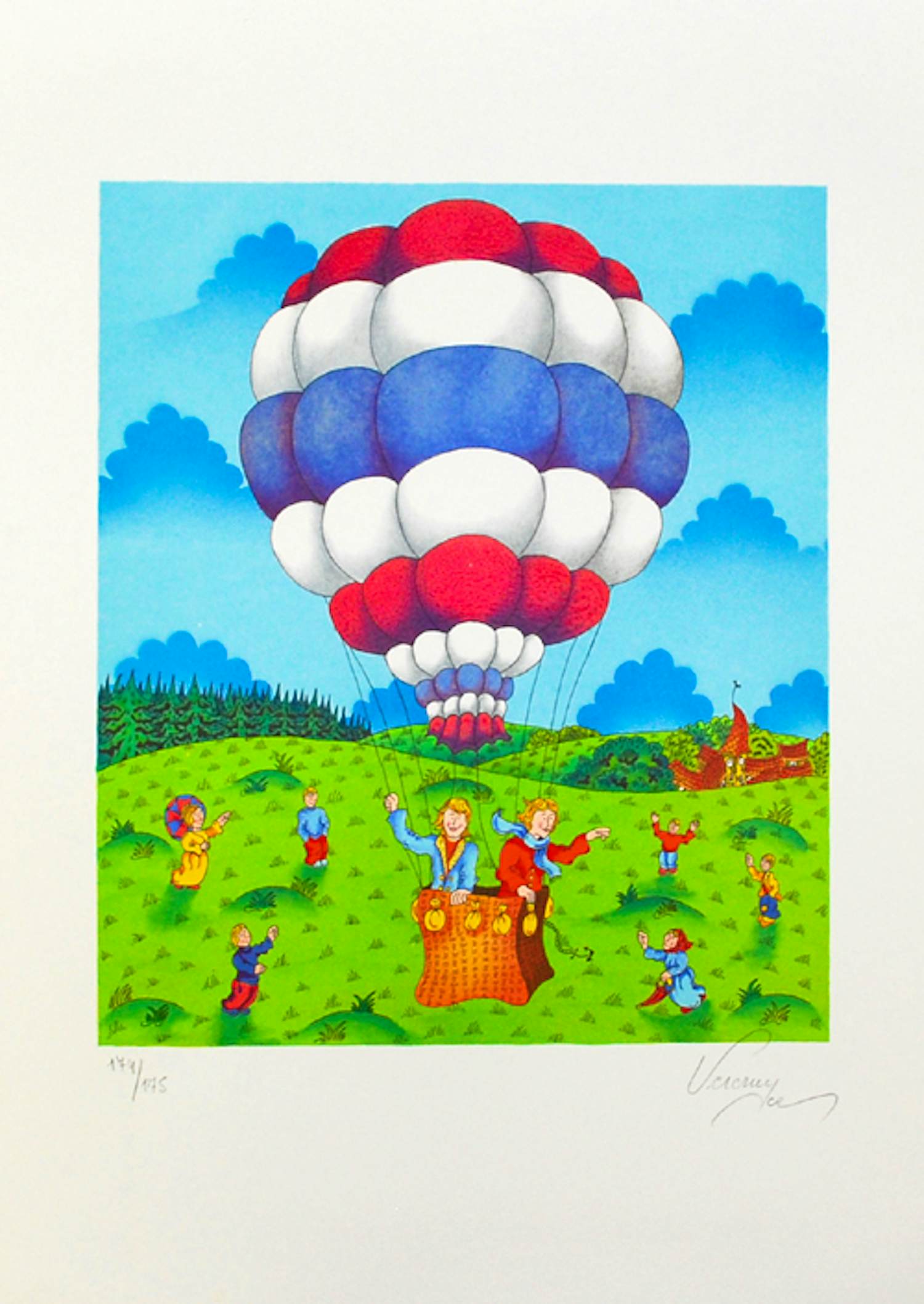 Bernard Vercruyce - Kleurenzeefdruk LE BALLON Handgesigneerd kopen? Bied vanaf 35!