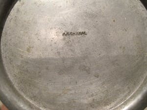 Alice en Eugene Louis Chanal - Organisch gevormd tinnen vaasje kopen? Bied vanaf 25!