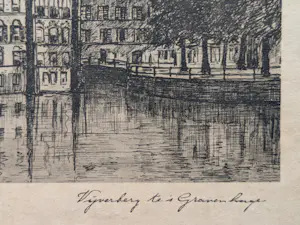 Jan Zwerver - Vijverberg te 's Gravenhage kopen? Bied vanaf 20!