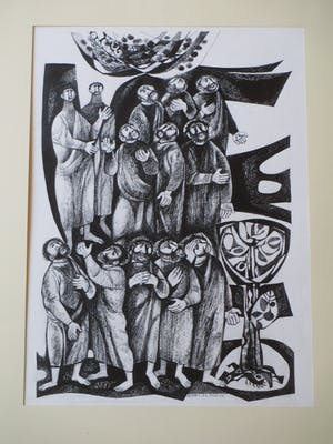 Gerrit de Moree - Hemelvaart - Tekening kopen? Bied vanaf 1!