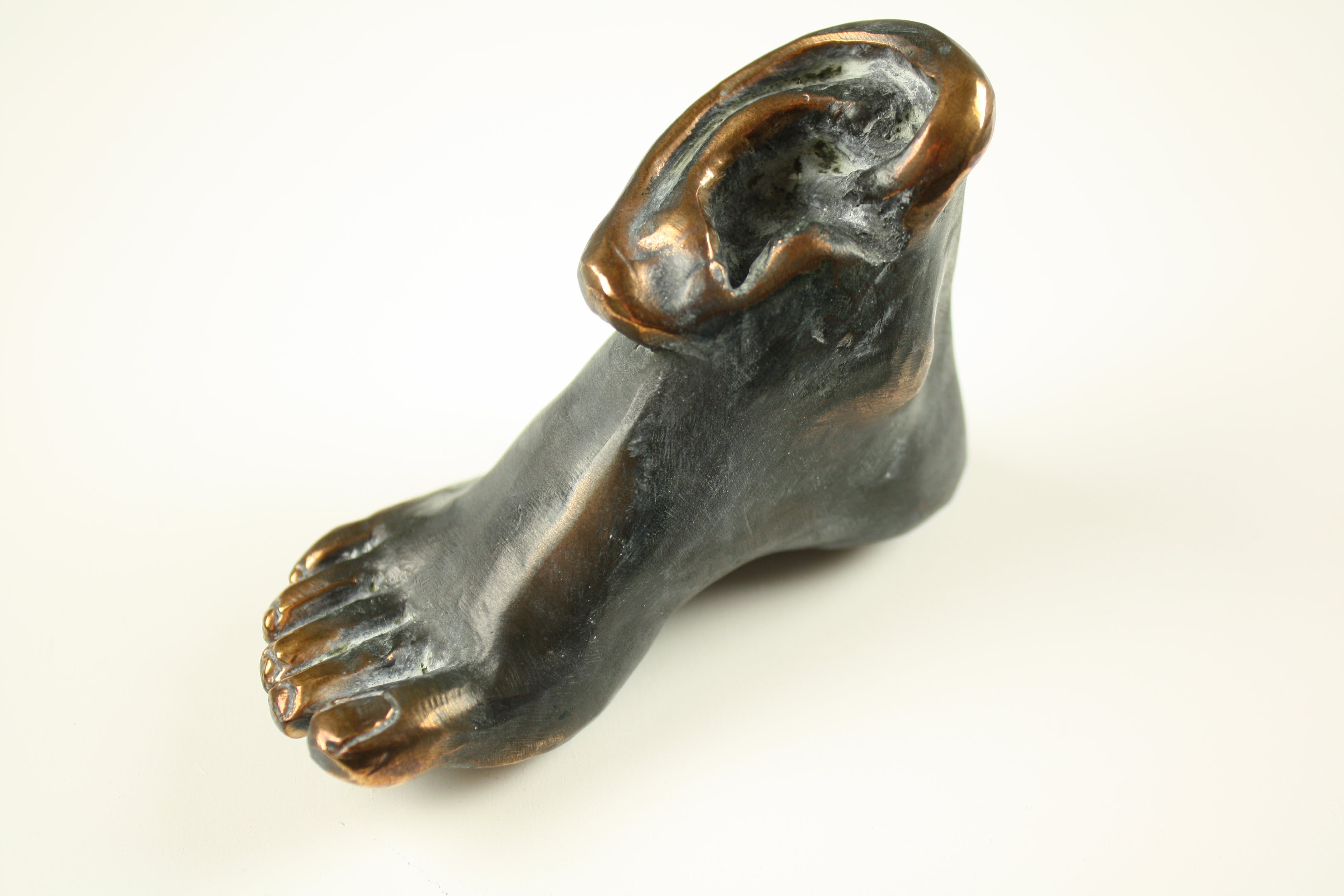 Les Deux Garçons - Bronzen beeld - 'Oorvoet' verkocht voor € 499!