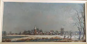 AcheterReijer Murman - Gezicht op Geldermalsen (sneeuwlandschap)? Enchérissez de 60!