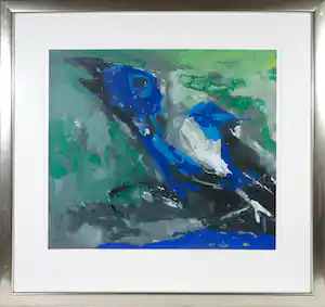Nico Molenkamp - Zeefdruk, Vlucht - Ingelijst verkauft für € 50!