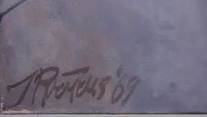 Joop Rooyers - Olieverf op doek, Vlucht - Ingelijst (Groot) kopen? Bied vanaf 1!