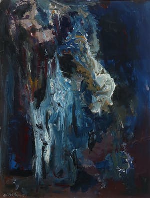 Betty Velthuys - Acryl op papier, Zonder titel - Ingelijst kopen? Bied vanaf 20!