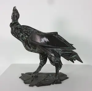 Hetty Heyster - Bronzen sculptuur, Gestileerde roofvogel kopen? Bied vanaf 1300!