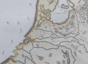 Francois Halma - Nederland Romeinse Tijd Oude Kaart 1725 kopen? Bied vanaf 90!