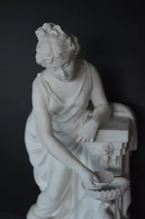 Nicolas Lecornet - Jonge vrouw bij fontein kopen? Bied vanaf 500!