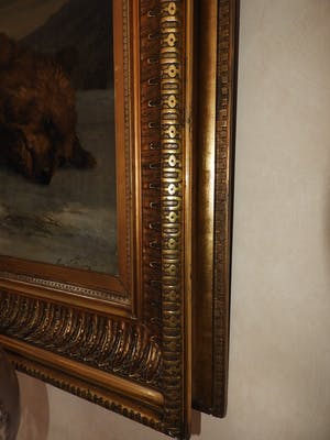 Emmanuel Noterman - schilderij op doek gewonde beer Noterman&VanKuyck kopen? Bied vanaf 1950!