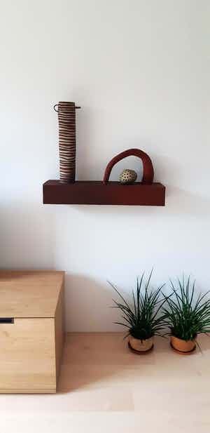 Daphné Corregan - Wandsculpltuur raku verkocht voor € 400!