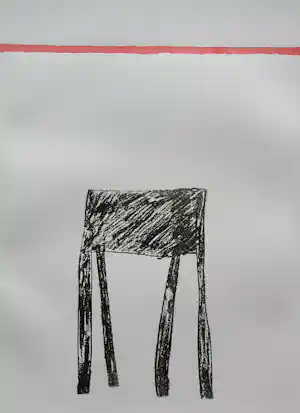Buy Klaas Gubbels - grote ets/aquatint, met de hand bewerkt met aquarel: "Mijn model" - 1987? Bid from 395!