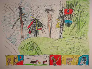 Roberto Matta - Figuren. verkauft für € 72!