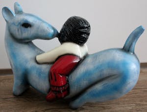 Herman Brood - Handbeschilderd 3D beeld: Horse power (36 cm, met handgesigneerd certificaat) kopen? Bied vanaf 299!