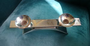 WMF - Kurt Radke: Verzilverde kandelaar met twee losse houders kopen? Bied vanaf 45!