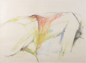 Henk Koolen - Krijt op papier, Zonder titel - Ingelijst kopen? Bied vanaf 1!