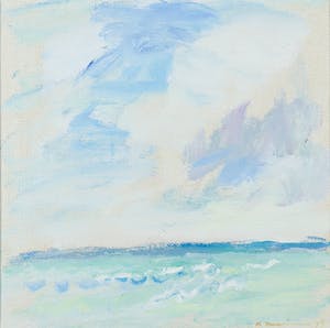 Adrie Mouthaan - Olieverf op doek, Wales in wolken - Ingelijst kopen? Bied vanaf 200!