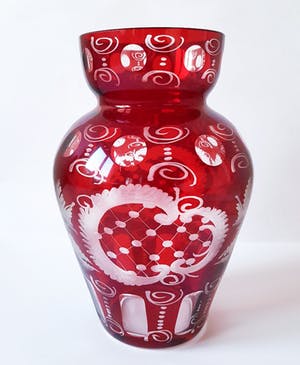 Friedrich Egermann - Ruby Red Vase kopen? Bied vanaf 20!