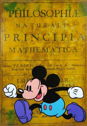 Jan Bollaert - Gemengde techniek op board, Newton /Y (Groot) verkocht voor € 100!