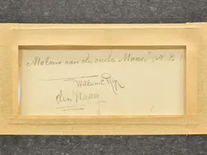 Willem Rip - Molens aan de oude Maas - Ingelijst kopen? Bied vanaf 1600!