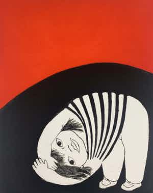 Ans Wortel - kleurenets - 'Tussen de bodem en de lucht' - 1979 (Prent 190) Serie 11C verkocht voor € 75!