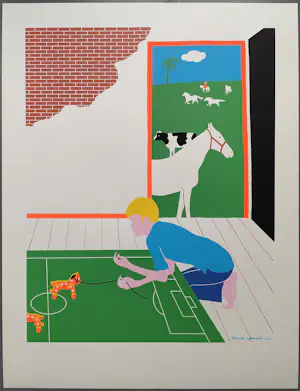 Harrie Gerritz - Harrie Gerritz – zeefdruk - in de druk gesigneerd kopen? Bied vanaf 50!