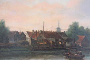 Sebastiaan Theodorus Voorn Boers - Stadsgezicht aan het water kopen? Bied vanaf 320!