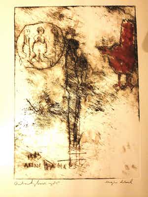 Anton Heyboer - Moeder met Kind / Kip verkocht voor € 150!