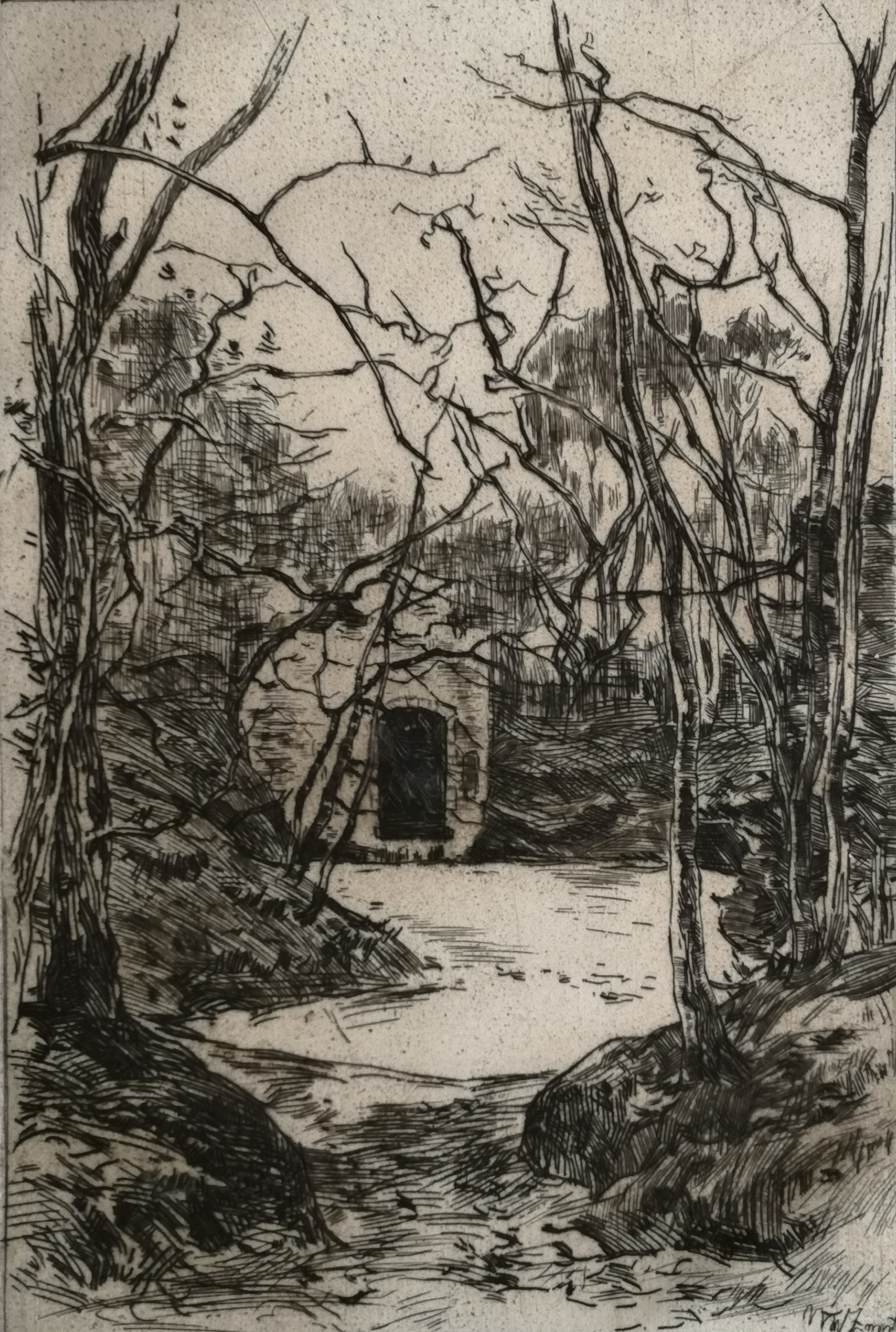 Willem de Zwart - Ruïne aan een bevroren? vijver (Lage Vuursche) kopen? Bied vanaf 25!