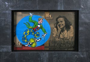 Jan Bollaert - Acryl op papier, K.I. Clown - Ingelijst kopen? Bied vanaf 1!