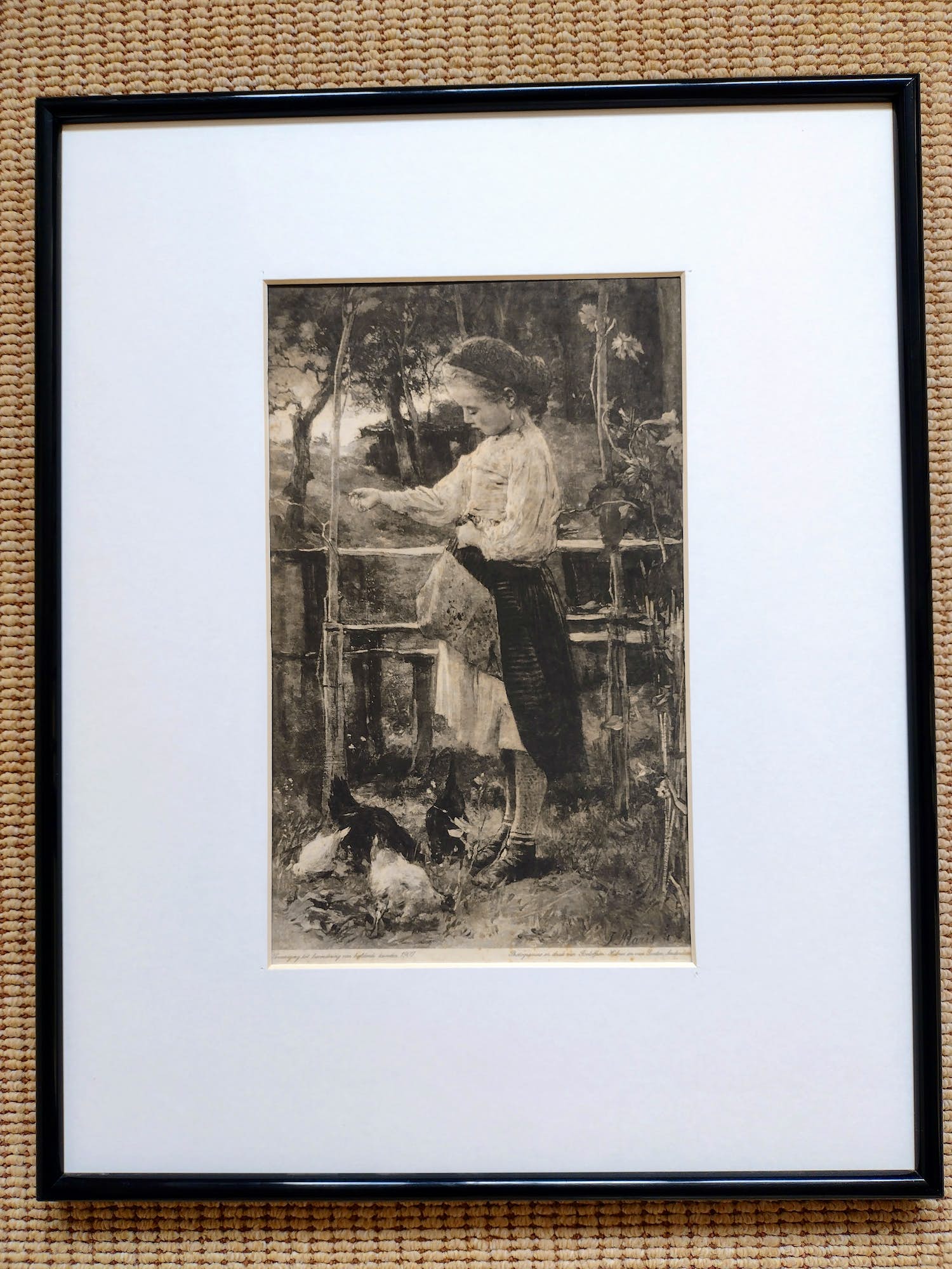 Niet of onleesbaar gesigneerd - Kippen voeren kopen? Bied vanaf 1!