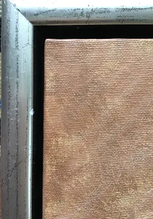 Niet of onleesbaar gesigneerd - Schilderij van hondje op board, in baklijst kopen? Bied vanaf 10!