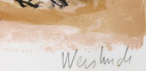 Claude Weisbuch - Litho, Les clowns musiciens - Ingelijst kopen? Bied vanaf 35!