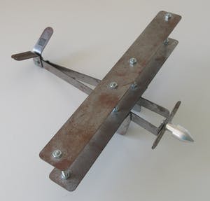 Niet of onleesbaar gesigneerd - Hand gemaakt metalen modelvliegtuig van DutchAero - KWME kopen? Bied vanaf 1!