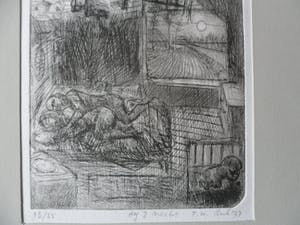 Frits Lindeman - Ets, Titel. " Dag en nacht ". kopen? Bied vanaf 15!