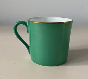 Niet of onleesbaar gesigneerd - Gebr. Schönau Hüttensteinach - Acht Art Deco Mokka kop- en schotels kopen? Bied vanaf 1!